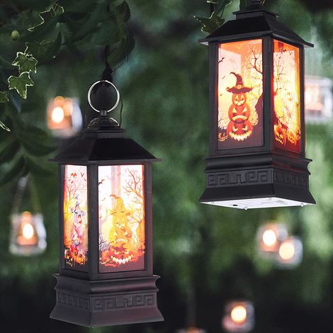 Halloween decoration LED candle light portable light Halloween ghost light indoor and outdoor decoration (1/4)