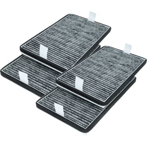 vhbw 4x filtro de carbón activado compatible con Miele DA 3590-90, DA 3596, DA 3568, DA 3590, DA 3668, DA 3690, DA 3598, DA 3660 campanas cocina (1/4)