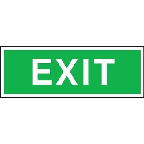 SafetyMarking Fluchtwegschild Alu B300xH105 mm Exit langnachleuchtend (1/4)