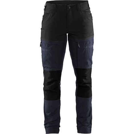 Pantalon de travail maintenance stretch femme 7166 - Marine foncé/Noir S - FR(36) - SE(C34) - Standards (1/5)