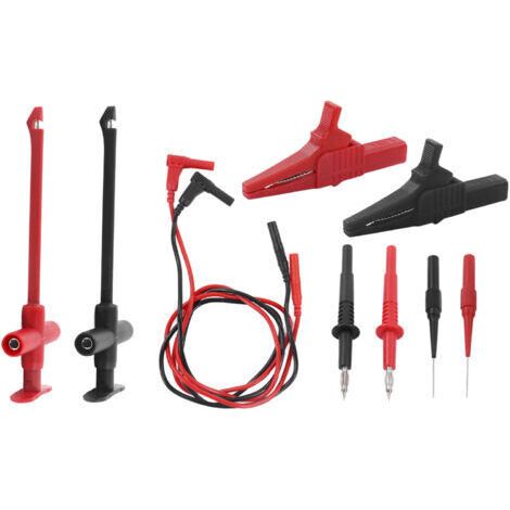 Kit de fils de Test multimètre, pince Crocodile, sonde fiche banane pour réparation électronique JT8001-1 (1/5)