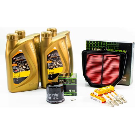 Kit Révision Filtres Bougies pour YAMAHA FAZER FZ1 S de 2006 à 2012 - ENI I-RIDE MOTO 10w40 4L