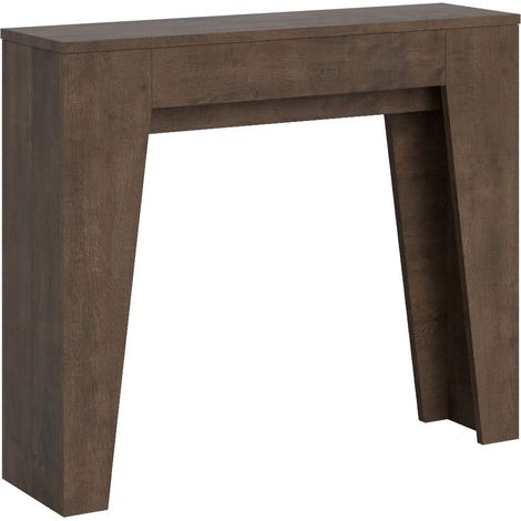 Petite console extensible en bois Bora 90x25-181-Marron (1/5)