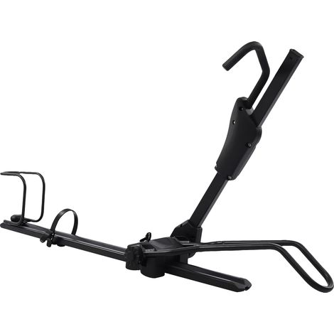 Fahrradträger, verstellbare Länge, sicheres Antidiebstahlsystem, schwarz (1/2)
