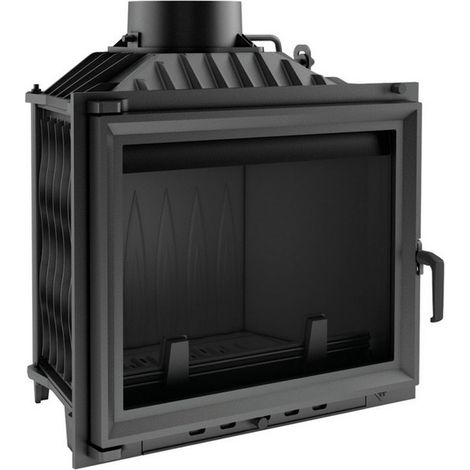 Viva – Insert cheminée à bois 13 kW – Efficacité thermique 62% – Diamètre conduit 180mm – Grille amovible pour nettoyage facile (1/3)