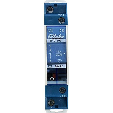 Relé Eltako R12-100-24V 16A montaje en rail DIN