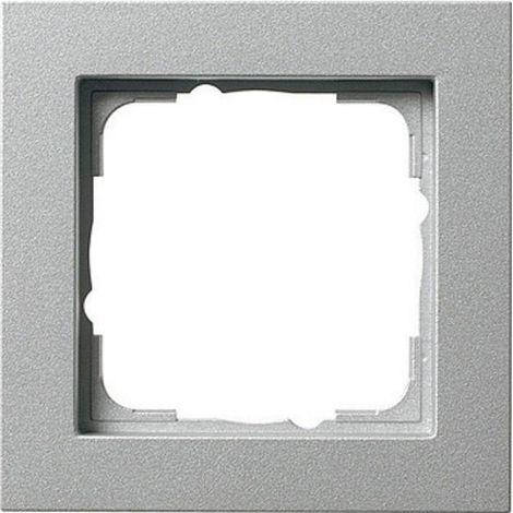 GIRA simple Cadre E2, Standard 55, System 55 aluminium 0211 25 1 pc(s) X99039 (1/3)