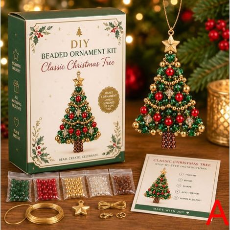 New Chatsic Christmas Tree DIY Christmas Tree Beaded Ornament Set - Style A -