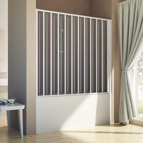 Badewannenaufsatz in pvc h 150 cm mod. Delfi Seitlich 160 cm mit seitlicher Öffnung
