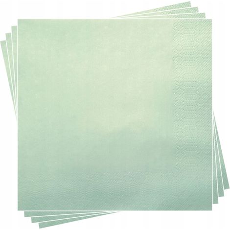 Tovaglioli a 3 veli, 20 pezzi, colore salvia (1/2)