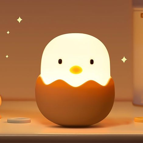Veilleuse pour enfants lampe bébé en à intensité variable rechargeable portable chambre de bébé. silicone (1/5)