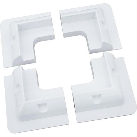 Lot de 4 supports de panneau solaire en ABS pour panneaux solaires, kit de support d'angle sans perçage pour toits de camping-car, caravanes, véhicules, camping-cars, abris de jardin, garages, (1/5)