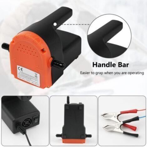 NALOOKAMIC  Pompe à Huile Diesel, Pompe Electrique Vidange Huile Moteur 12V 80W Pour le Changement de Diesel D'extracteurs de Fluide de Voiture, Huile Moteur (1/3)