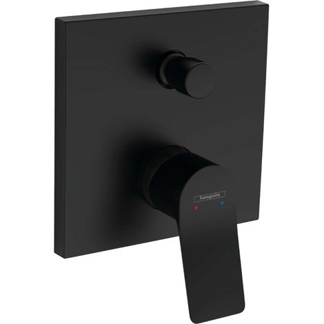 Hansgrohe Vivenis - Grifo empotrado de bañera, 2 salidas, negro mate 75415670 (1/3)