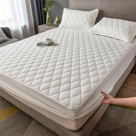 Drap-housse matelassé imperméable, drap anti-urine, protège-matelas (1/2)