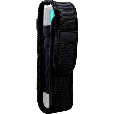 Pochette de lampe de poche, 16,5/20,5 cm Molle LED lampe de poche Holster support étui pour extérieur chasse camping randonnée (L)