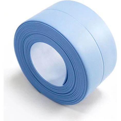 PVC étanche autocollant mural auto-adhésif évier poêle fissure bande cuisine salle de bain baignoire coin mastic ruban étanche bleu 320x3.8cm (1/3)