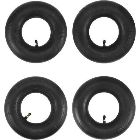 2 pièces 4.10/3.50-4 Chambre à air Pneu, chambres à air de rechange, valve pliée, pour tondeuses à gazon, camions à main-- (1/4)
