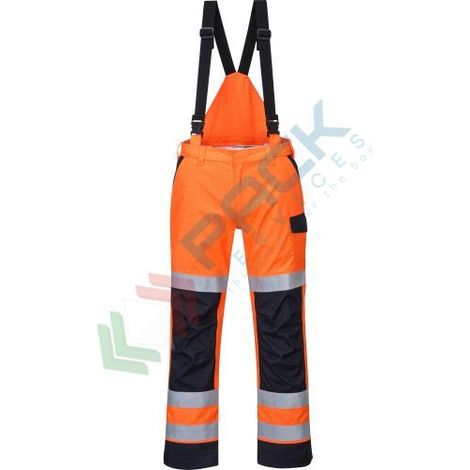 Pantaloni da pioggia multi norme con arco elettrico Colore: arancione/marino Taglia XXXL - Portwest (1/2)