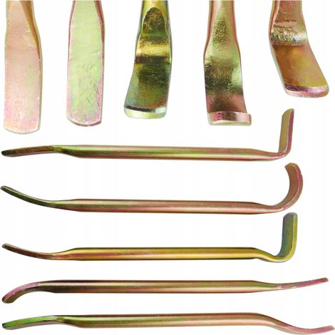 Set di 5 cucchiai lunghi in lamiera di varie forme (1/5)