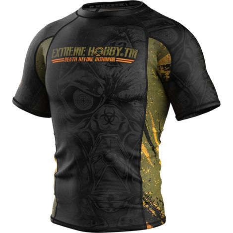 Extreme Hobby Rashguard Herren Kurzarm DBD SCHWARZ M