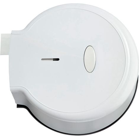 Distributeur de papier toilette jumbo, étanche, sans trous, fixation murale, distributeur de papier toilette à un rouleau, blanc (1/5)