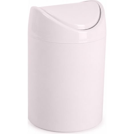Papelera basculante plástico para mesa 1.4 Litros Rosa claro (1/5)