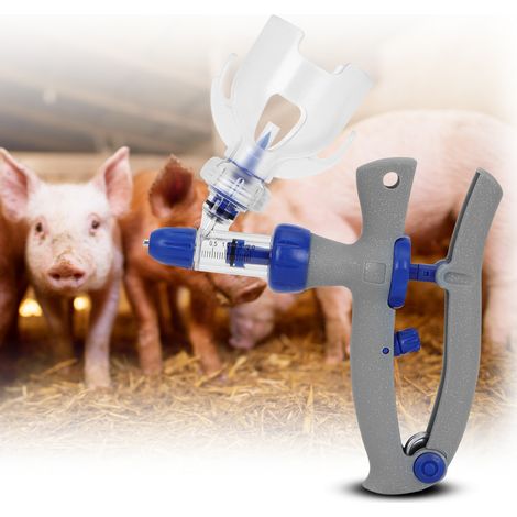 Injecteur automatique de vaccin en seringue réglable en plastique pour l'élevage porcin (2 ml) (1/5)