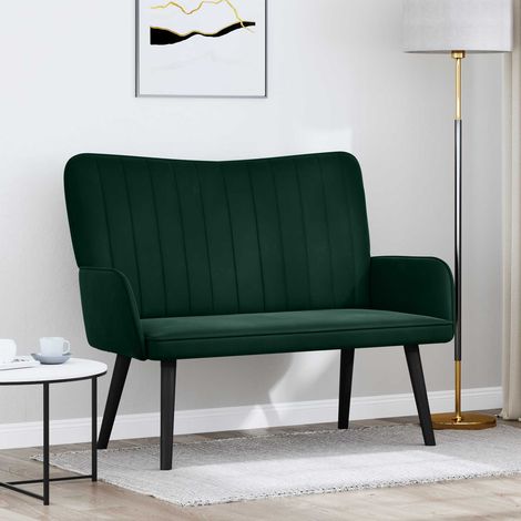 Sofá de 2 Plazas Verde oscuro 115 x 61 x 87 cm