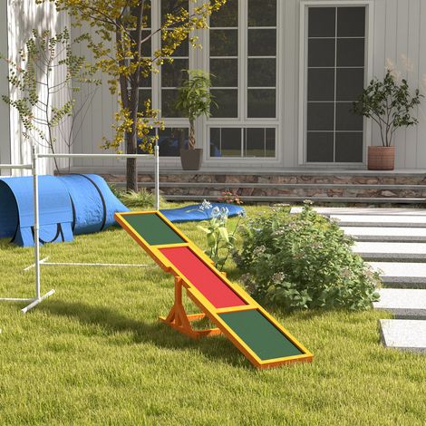 Hundewippe Agility Wippe für Hunde 180 x 30 x 30 cm, ideales Welpenspielzeug für Hundesport und Training (1/5)