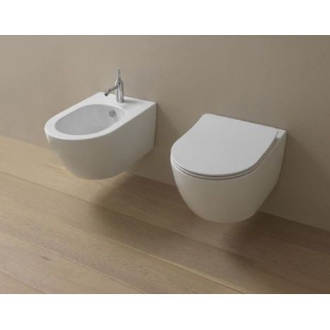 Sanitati Like GSG Sospesi Eco Clean Vortice 52,5x36 cm Bianco