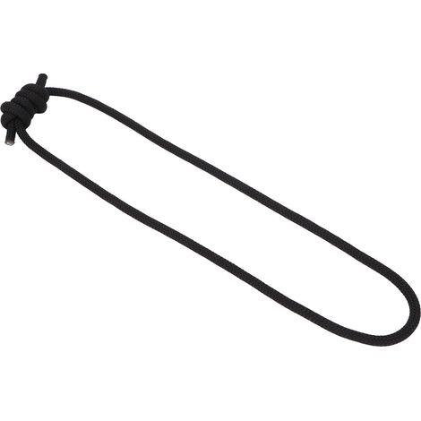 Corde d'escalade, 1,2 mètre de long, 6 millimètres de diamètre, 12 kN, corde accessoire noire d'extérieur/corde multi-usages. (1/5)