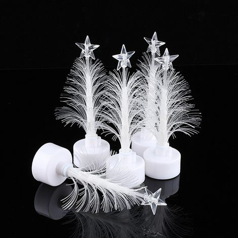 Arbre de Noël lumineux à fibres optiques LED multicolores - Décoration et cadeau de fête (1/5)