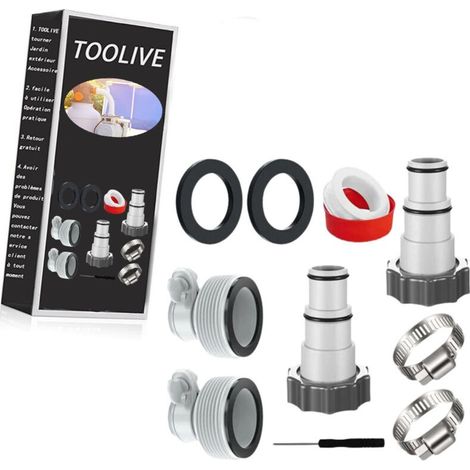 Adaptateur Tuyau Piscine 32 38,Adaptateur Tuyau Pompe Piscine,Adaptateur Piscine 38mm,Raccord Tuyau Piscine Intex,Adaptateur Piscine Intex 32 38,Raccord Pompe Intex,Intex Adaptateur (1/3)