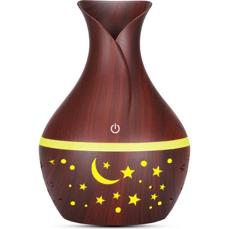 Trade Shop - Umidificatore Ultrasuoni Diffusore Di Aromi Oli Essenziali Per Aromaterapia Ascu -