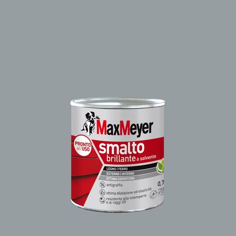 MaxMeyer Smalto a Solvente Brillante Grigio Medio R7040 0,750 l (1/4)