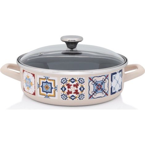 Olla baja esmaltada Porto 24 cm 3,6 l METALAC
