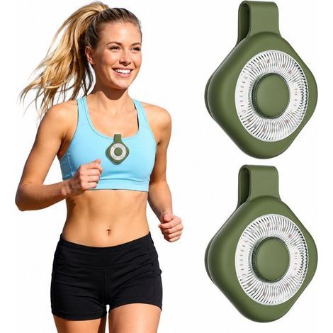Set mit 2 magnetischen Clip-On-Lauflichtern für Sport – 3 Farbmodi (Weiß/Warmweiß/Rot) – USB-aufladbar (1/5)