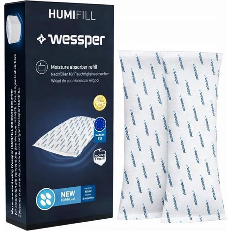 Absorbeur d'humidité, Granulés Déshumidificateur 500g - 2 pièces (1/4)