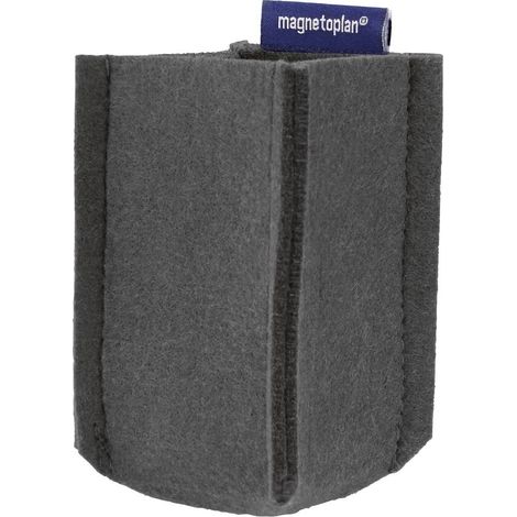 Portapenne magnetico magnetoplan magnetoTray SMALL (L x A x P) 60 x 100 x 60 mm Grigio 1227601 (1/5)