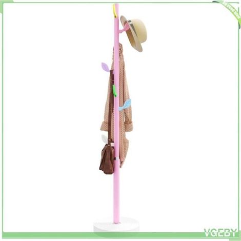 377090 Porte-manteau rose 172 cm fer enduit de poudre (1/5)