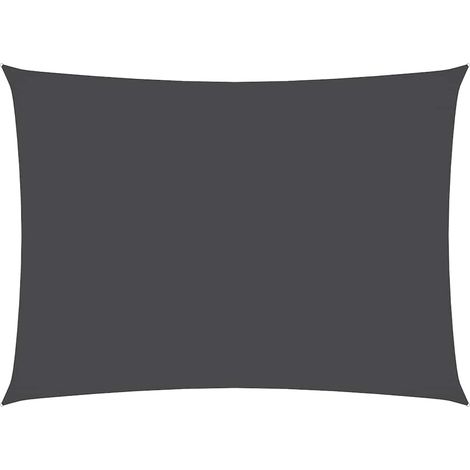 vidaXL Toldo de vela rectangular tela Oxford gris antracita 3x5 m (1/2)