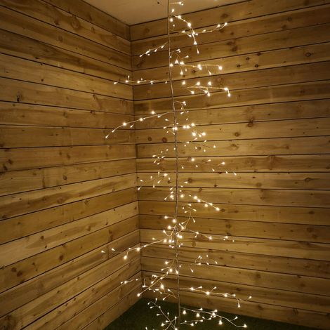 288 LED 3m Indoor Outdoor Lit Gold Branch Garland in Warm White (1/5)