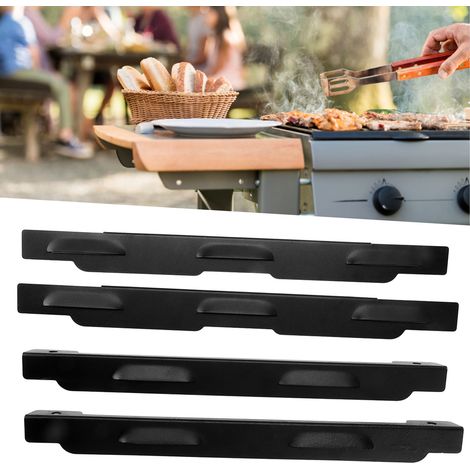 Paravientos para barbacoa [4 piezas] Paravientos profesional de acero inoxidable para parrillas, camping, picnics y cocina al aire libre. (1/5)
