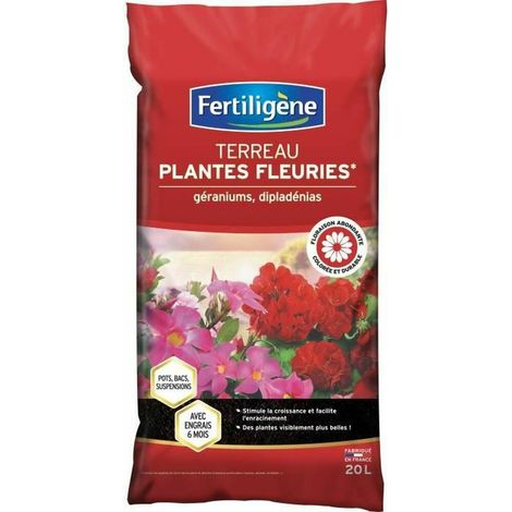 Sustrato para Plantas Florales, Geranios, Dipladenias 20l /nc - Fertiligene