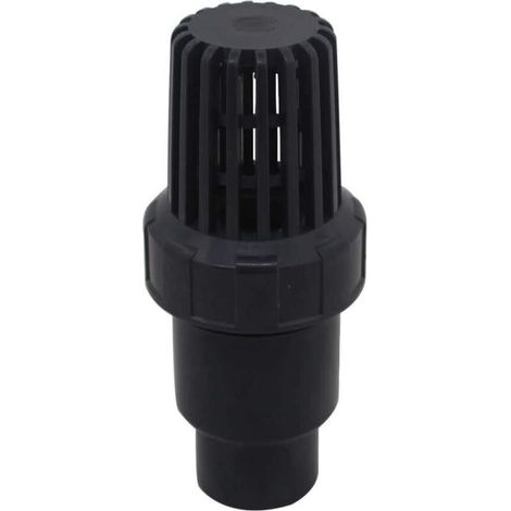 Fußventil, Kugelrückschlagventil, Sauganschluss 25, 32, 40 mm, PVC-Siebrückschlagventil für Schwimmbadpumpen (Innendurchmesser 32 mm) (1/5)
