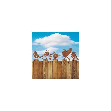 5 Pièces Oiseaux Decoratifs Exterieur,Oiseau Decoration,Decoration Jardin Exterieur pour Décorer Jardins Terrasses Cours Parcs Branches D'arbres