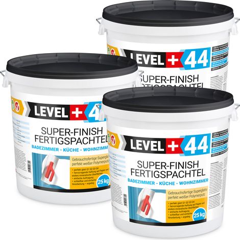 LEVEL+ Fertigspachtel Spachtelmasse Finish Masse Q4 L+44 - 75KG