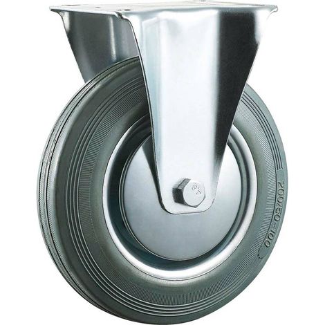 RUOTA PER CARRELLI ø mm 100 - piastra mm 105 x 85 - capacità kg 70