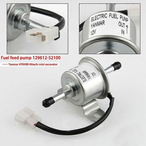 Pompe à carburant électronique 12 V pour pelle hydraulique Yanmar, pompe à huile externe pour automobile (1/5)